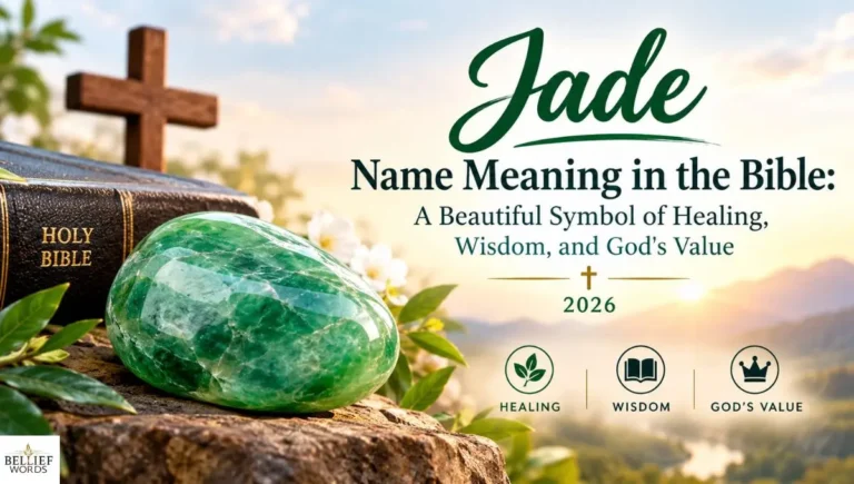 Jade Name Meaning in the Bible: A Beautiful Symbol of Healing, Wisdom, and God's Value 2026