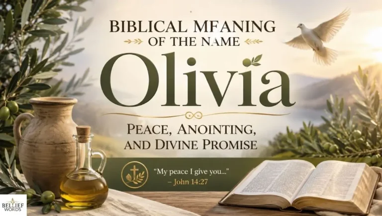 Biblical Meaning of the Name Olivia: Peace, Anointing, and Divine Promise