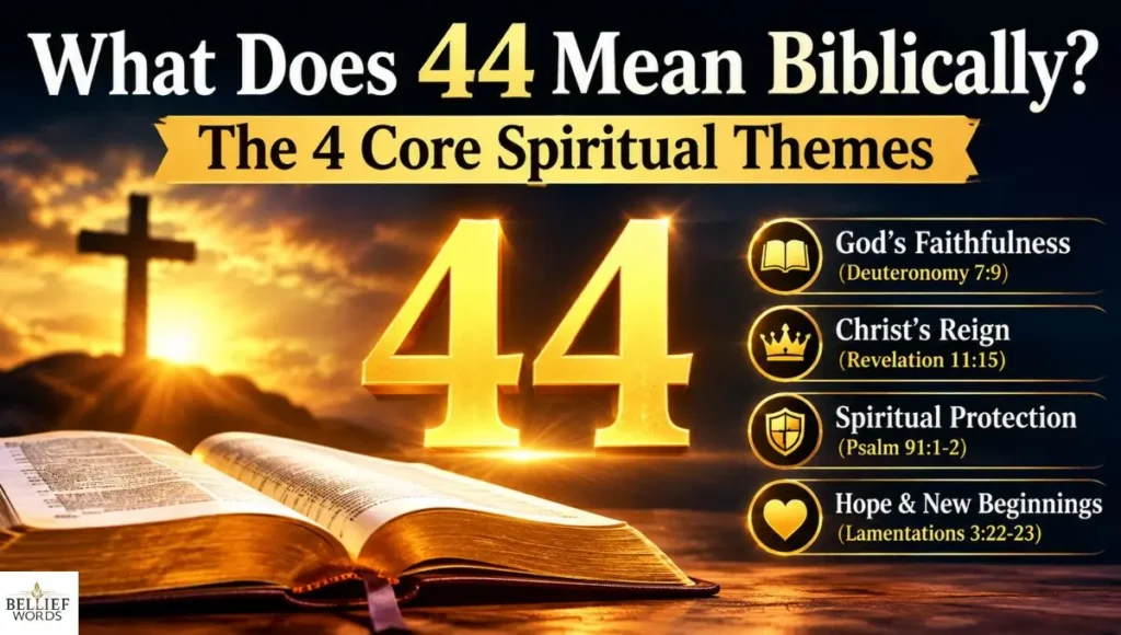 What Does 44 Mean Biblically? The 4 Core Spiritual Themes