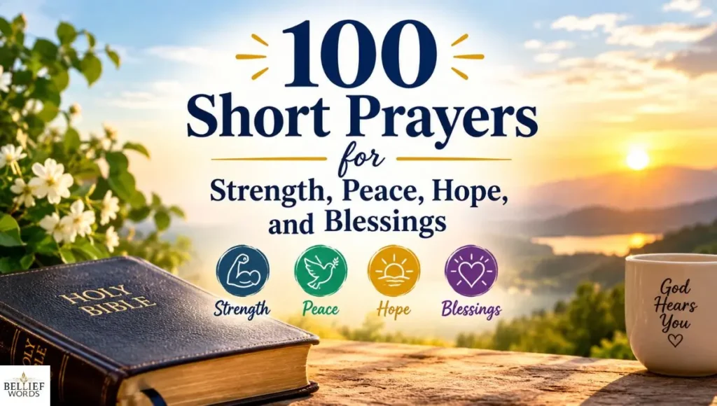 100 Short Prayers for Strength, Peace, Hope, and Blessings