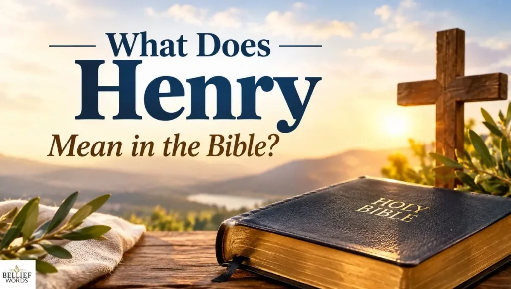 What Does Henry Mean in the Bible? — Proverbs 16:9