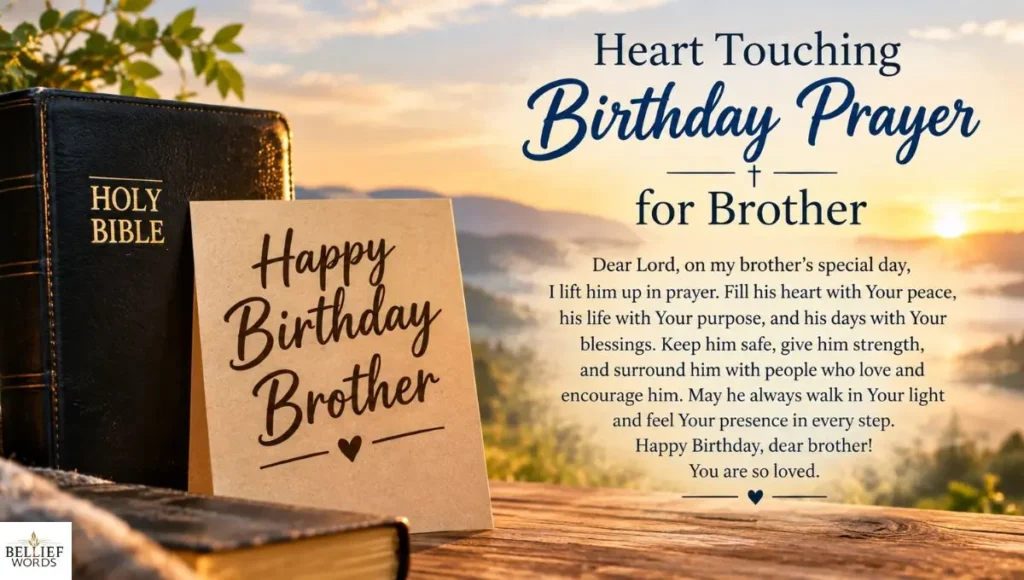 Heart Touching Birthday Prayer for Brother 