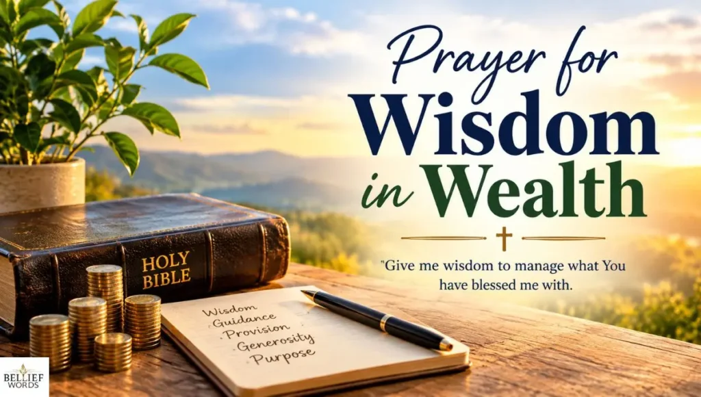 Prayer for Wisdom in Wealth 