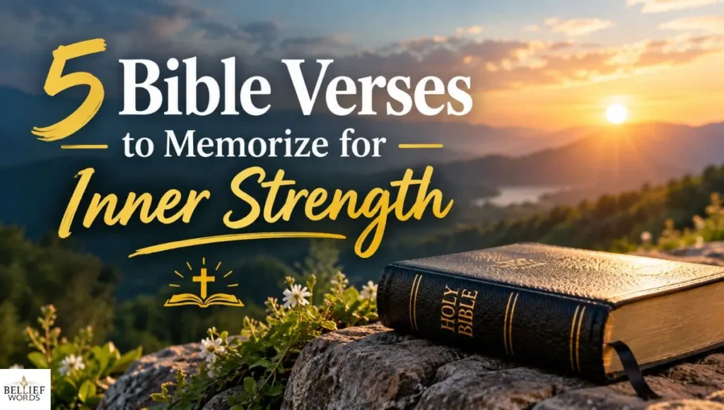 5 Bible Verses to Memorize for Inner Strength