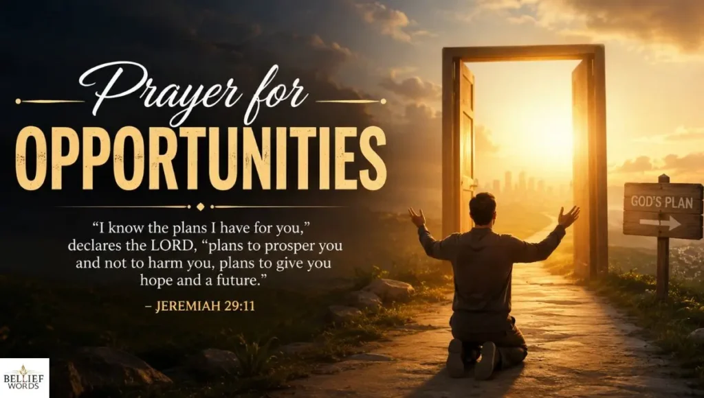 Prayer for Opportunities 