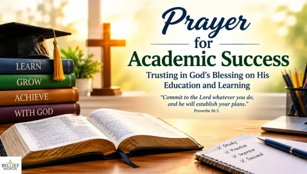 Prayer for Academic Success - Trusting in God's Blessing on His Education and Learning 