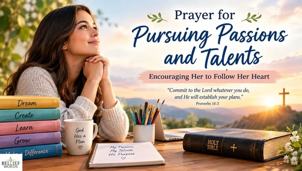 Prayer for Pursuing Passions and Talents - Encouraging Her to Follow Her Hear