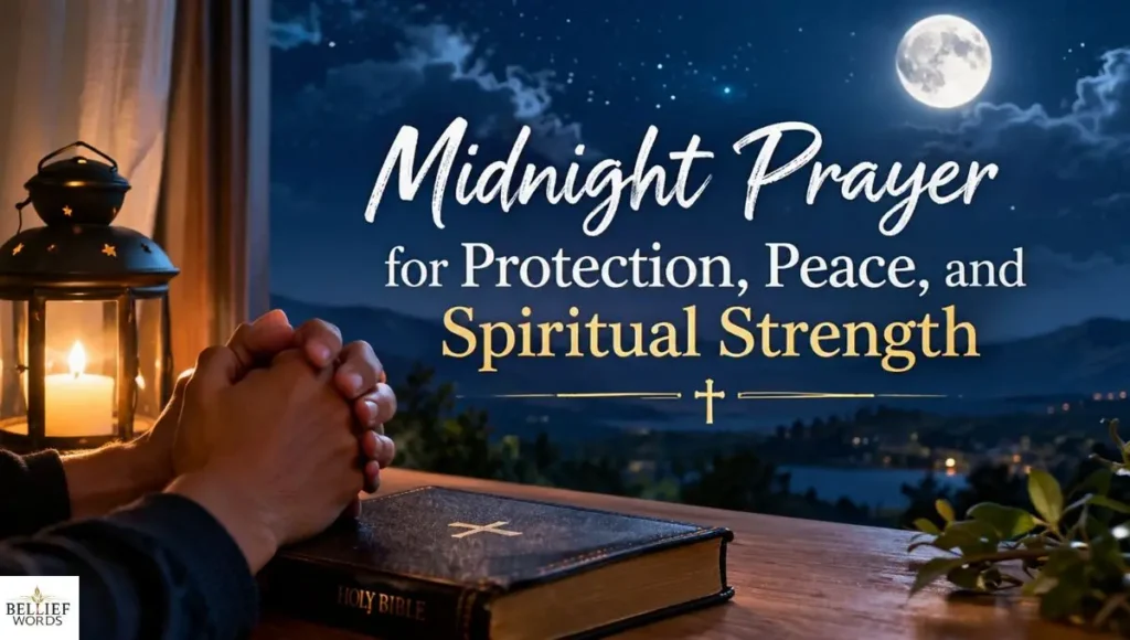 Midnight Prayer for Protection, Peace, and Spiritual Strength