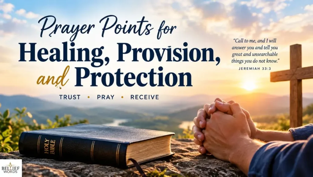 Prayer Points for Healing, Provision, and Protection