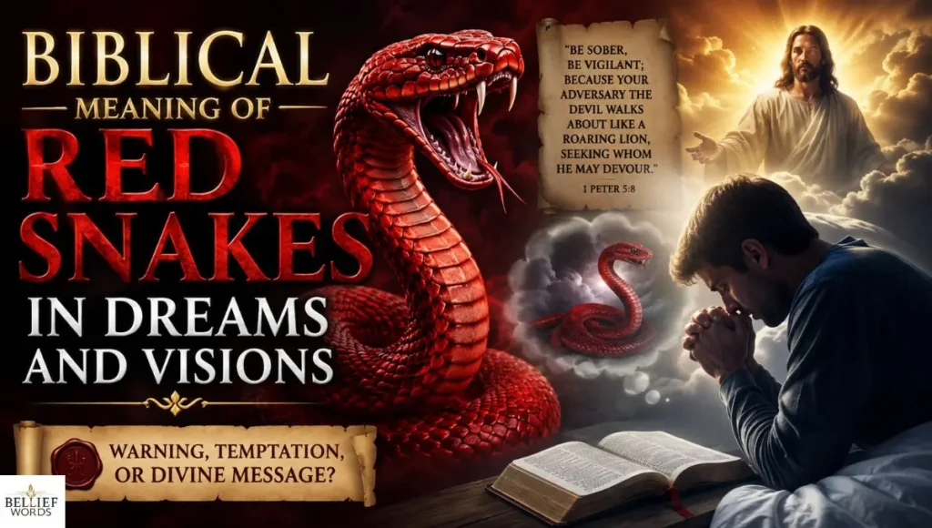 Biblical Meaning of Red Snakes in Dreams and Visions