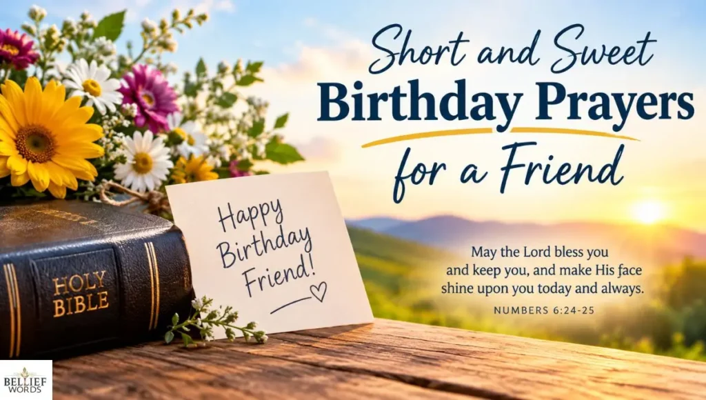 Short and Sweet Birthday Prayers for a Friend