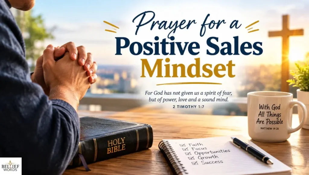 Prayer for a Positive Sales Mindset