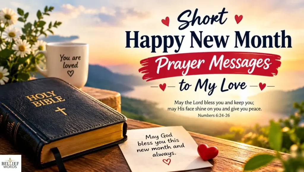 Short Happy New Month Prayer Messages to My Love
