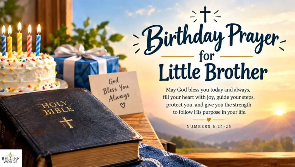 Birthday Prayer for Little Brother