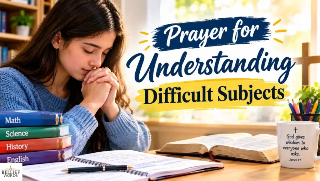 Prayer 9: Prayer for Understanding Difficult Subjects