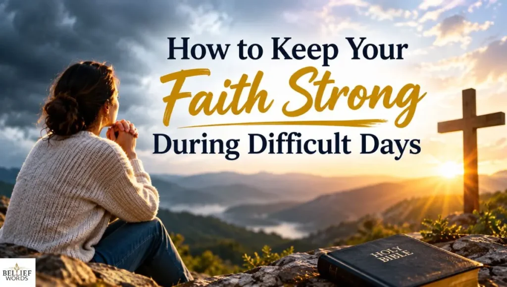 How to Keep Your Faith Strong During Difficult Days