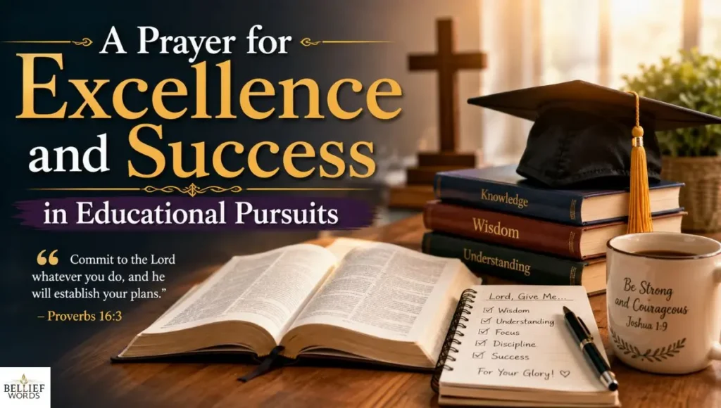 A Prayer for Excellence and Success in Educational Pursuits