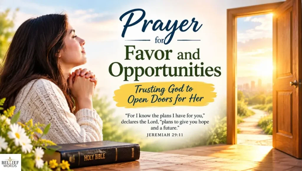  Prayer for Favor and Opportunities – Trusting God to Open Doors for Her