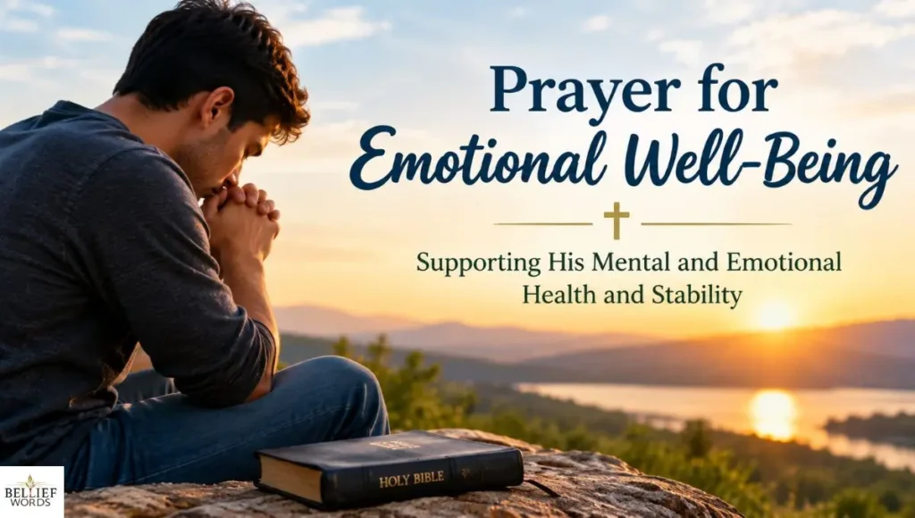 Prayer for Emotional Well-Being - Supporting His Mental and Emotional Health and Stability  