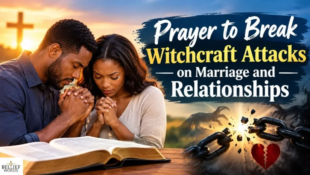 Prayer to break witchcraft attacks on marriage and relationships