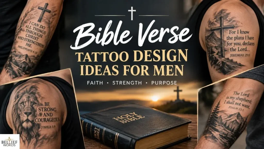 Bible Verse Tattoo Design Ideas for Men