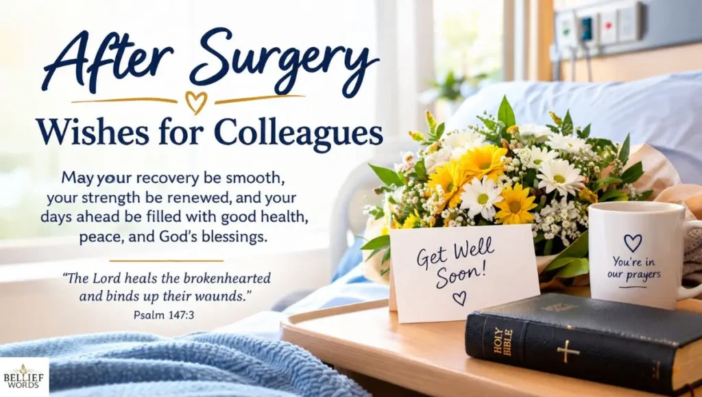 After Surgery Wishes for Colleagues