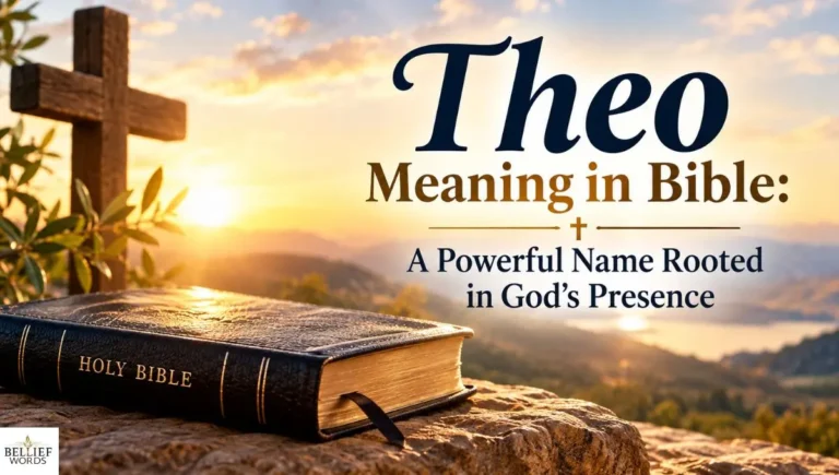 Theo Meaning in Bible: A Powerful Name Rooted in God’s Presence