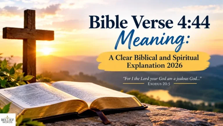 Bible Verse 4:44 Meaning: A Clear Biblical and Spiritual Explanation 2026