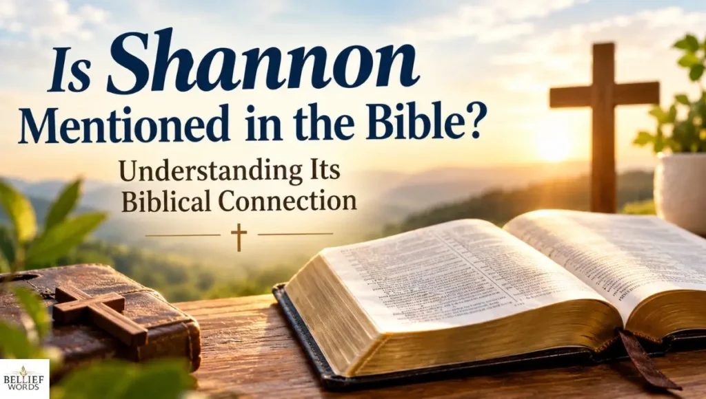 Is Shannon Mentioned in the Bible? Understanding Its Biblical Connection  