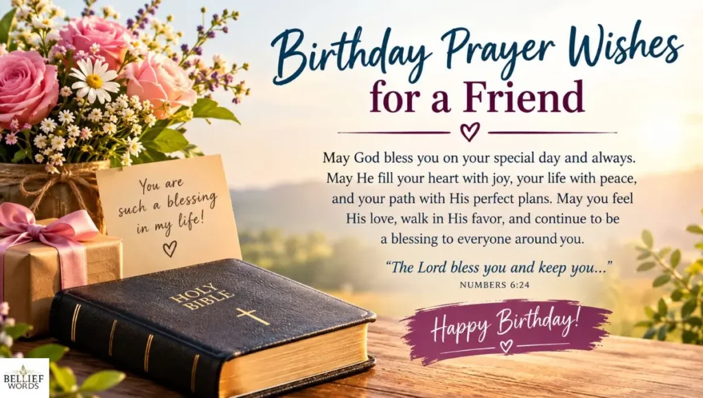Birthday Prayer Wishes for a Friend