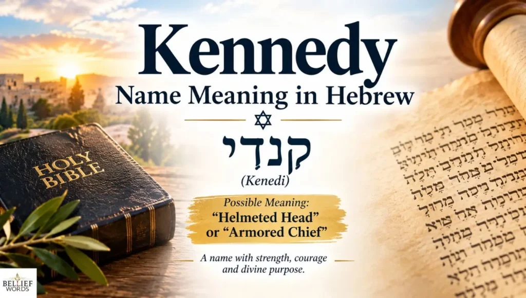 Kennedy Name Meaning in Hebrew