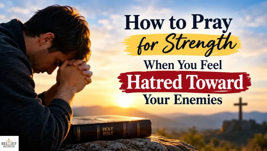 How to Pray for Strength When You Feel Hatred Toward Your Enemies