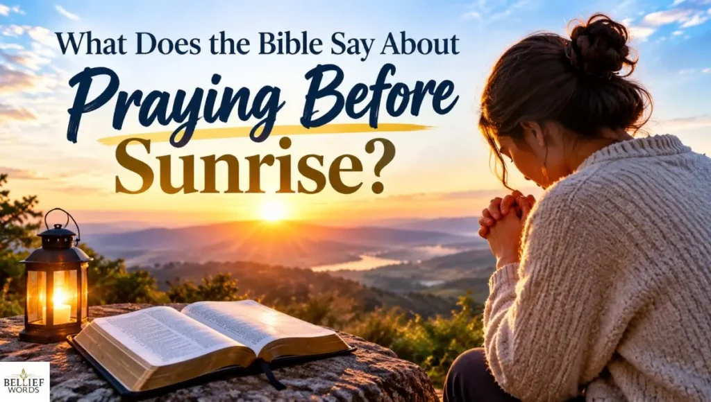 What Does the Bible Say About Praying Before Sunrise?
