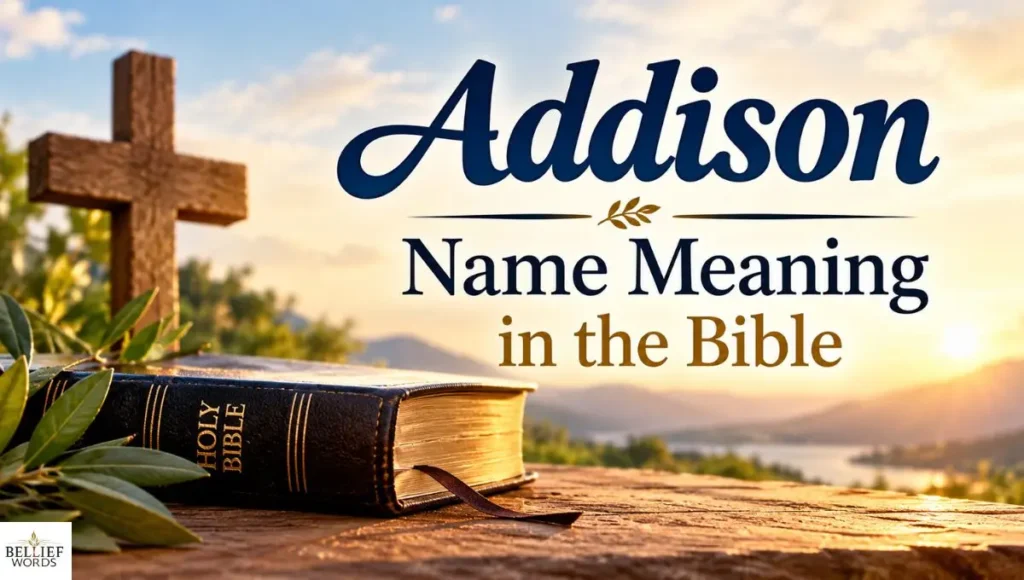 Addison Name Meaning in the Bible
