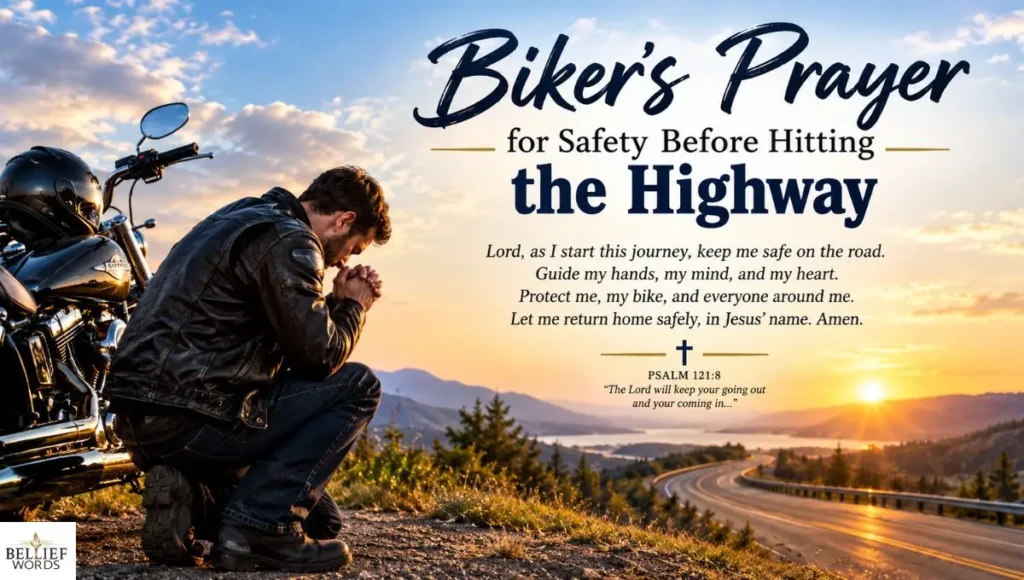 Biker’s Prayer for Safety Before Hitting the Highway