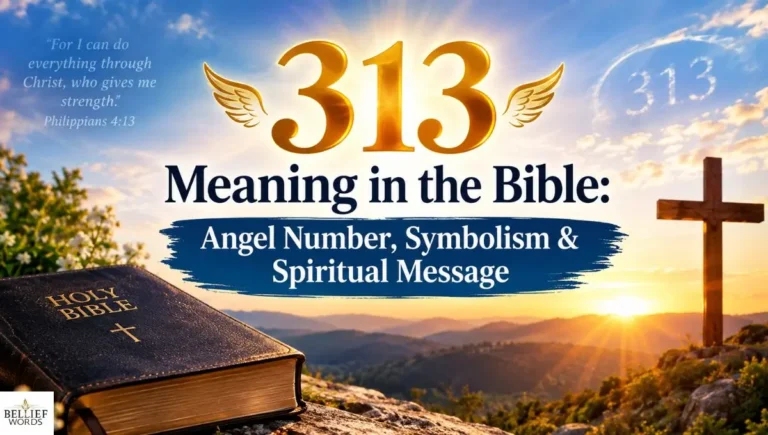 313 Meaning in the Bible: Angel Number, Symbolism & Spiritual Message