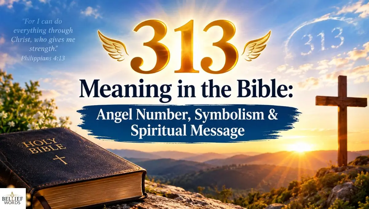 313 Meaning in the Bible: Angel Number, Symbolism & Spiritual Message
