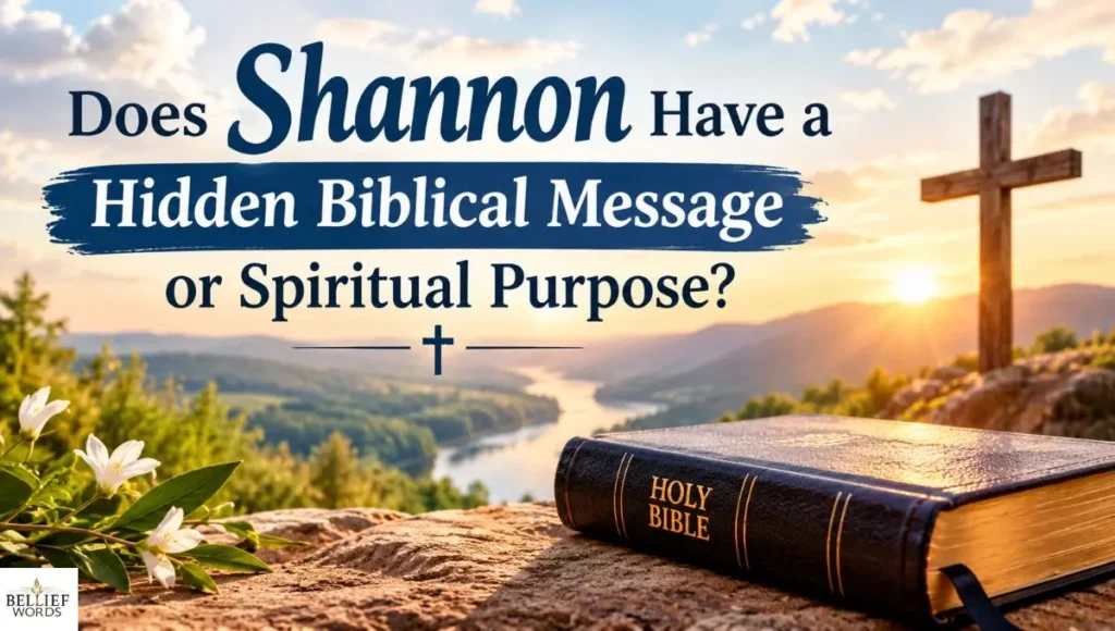 Does Shannon Have a Hidden Biblical Message or Spiritual Purpose?