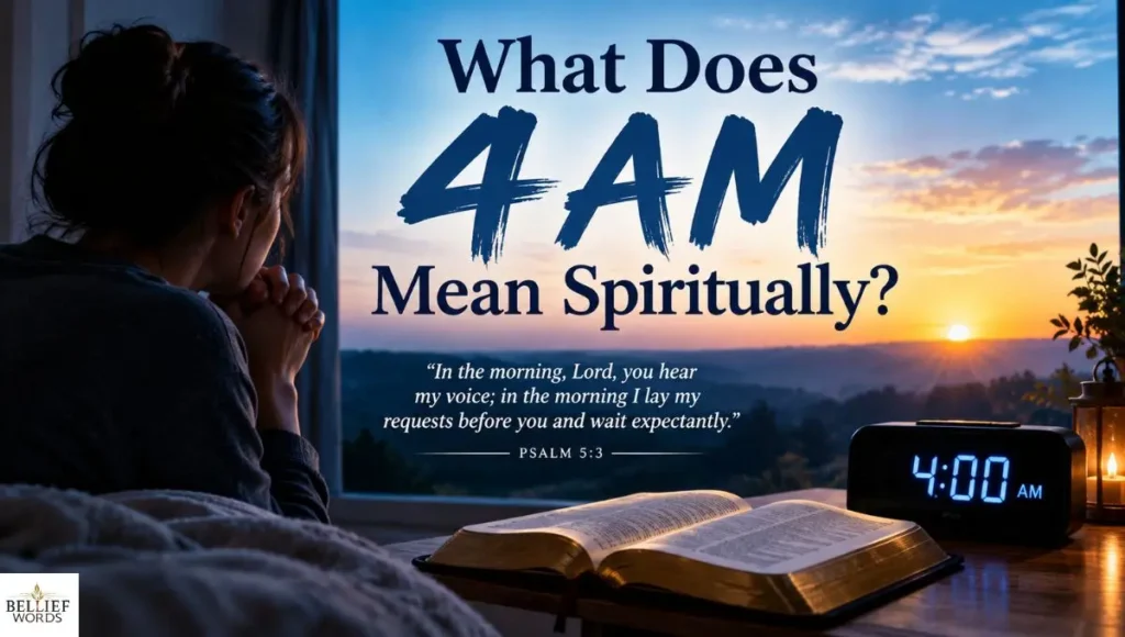 What Does 4AM Mean Spiritually?
